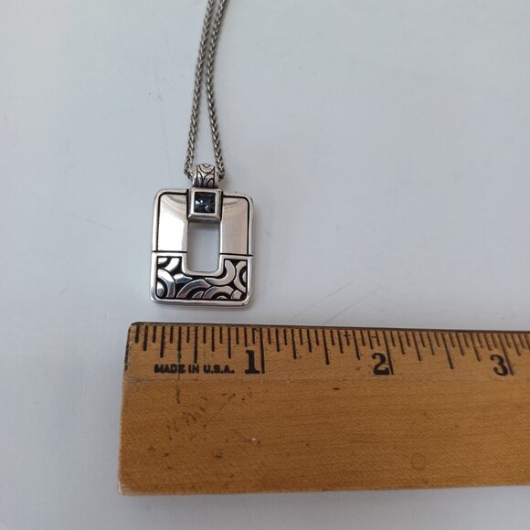 Brighton Pendant Necklace Silver Bloc Haus Crystal Jeweled Pendant with Chain - Picture 8 of 14